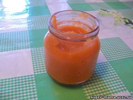 пюре из моркови