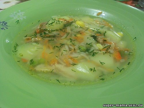 суп с гавайской смесью